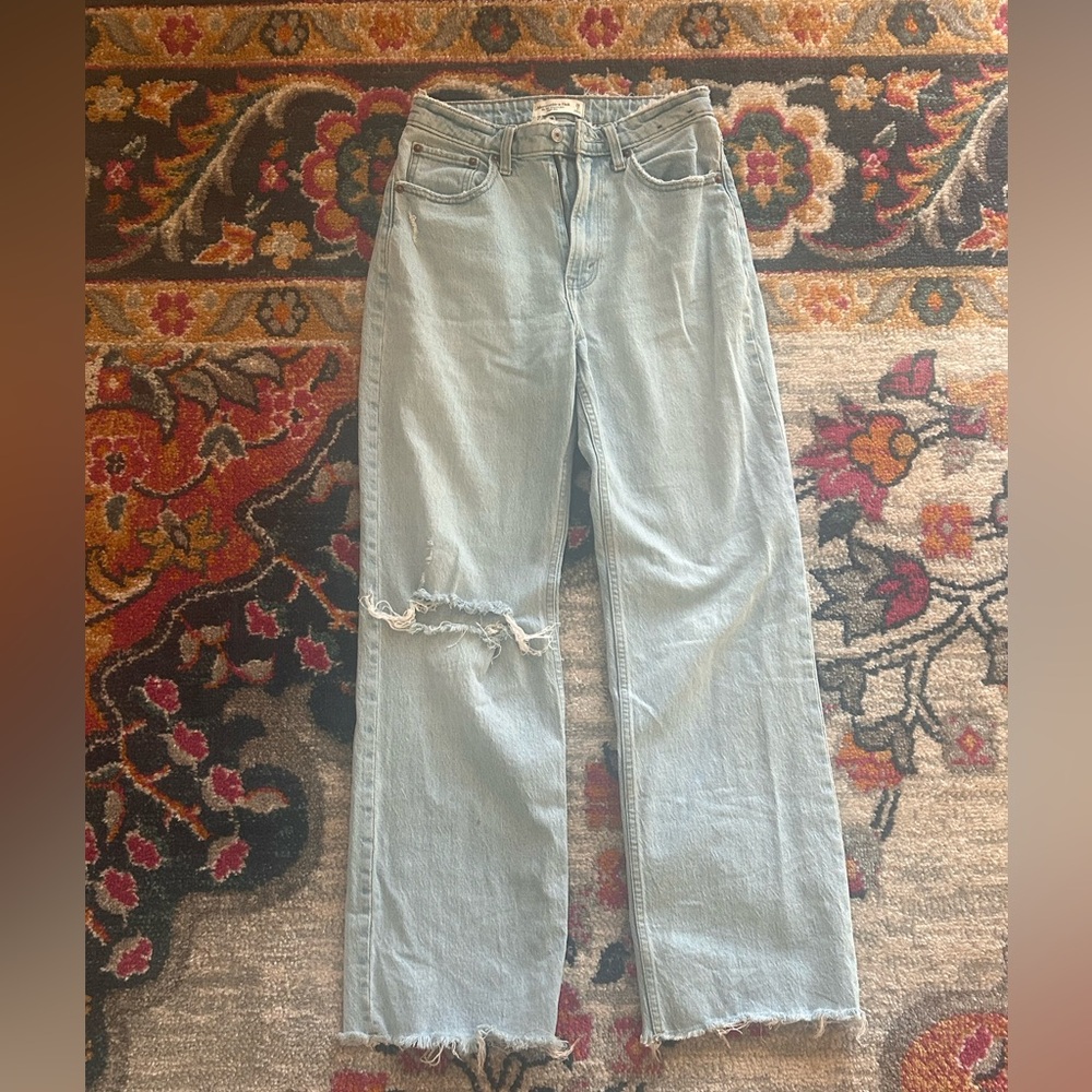 Abercrombie & Fitch 90’s Relaxed Jean High Rise Wide Leg Jeans